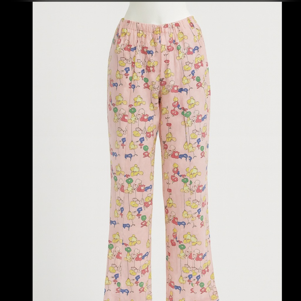 94% silk Italian pants